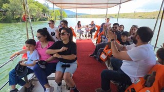Kütahya Enne Barajında tekne turları sezonu açıldı