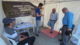 Kütahyada Hareket yaşını öğren, sağlıklı yaşa kampanyası için oluşturulan ölçüm noktası ilgi görüyor