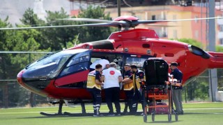 Malatyada ambulans helikopter 75 yaşındaki hasta için havalandı