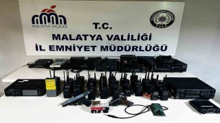 Malatyada emniyet frekanslarını dinleyen 6 şüpheliye operasyon