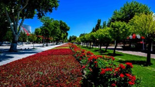 Malatyada park ve kavşaklar çiçeklerle süslendi