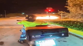 Maltepe Sahilinde kazada otomobil alev topuna döndü: 2si ağır 4 yaralı