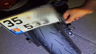 Manisada katlanır plakalı motosiklete 156 bin TL ceza