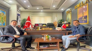 Mardin TSO Başkan adayı Duyan, Muhtarlar Federasyonunu Başkanı Nas ile bir araya geldi