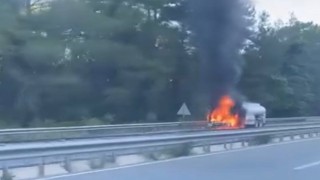 Marmariste mazot tankeri alev aldı, facia son anda önlendi