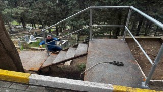 Mezarlıklarda erişim ve güvenlik artırılıyor