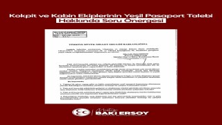 MHPli Ersoy, kokpit ve kabin ekiplerinin yeşil pasaport talebini TBMM gündemine taşıdı