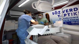 Mobil Ağız ve Diş Sağlığı Klinikleri Çinede vatandaşlarla buluştu
