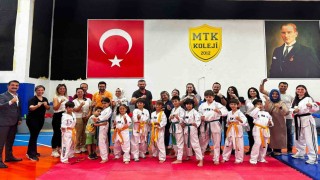 MTK Kolejinde tekvando kuşak terfi sınavı