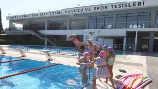 Muğlada çocuklar yazı havuzda karşılayacak