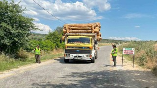 Muğlada orman emvali taşıyan araçlara mobil kontrol denetimi