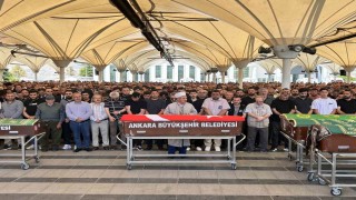 Mühimmat sahasındaki patlamada hayatını kaybeden işçi Ankarada toprağa verildi