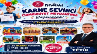 Nazilli Belediyesinden öğrencilere karne hediyesi