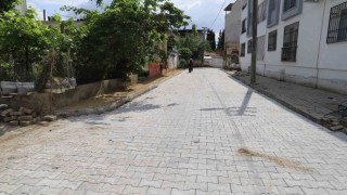 Nazillide yol çalışmaları sürüyor