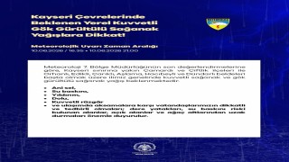 Niğde için kuvvetli yağış uyarısı
