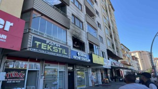Niğdede apartman dairesinde yangın