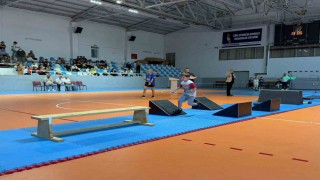 Okul Sporları Parkur Cimnastik Müsabakaları Nazillide yapıldı