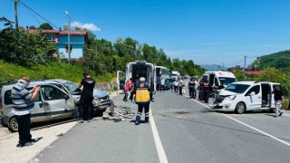 Orduda 3 aracın karıştığı trafik kazası: 7 yaralı