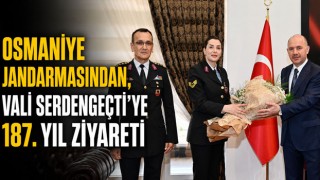 Osmaniye Jandarmasından, Vali Serdengeçti’ye 187. Yıl Ziyareti
