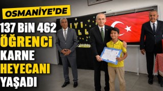 Osmaniye'de 137 Bin 462 Öğrenci Karne Heyecanı Yaşadı