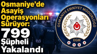 Osmaniye’de Asayiş Operasyonları Sürüyor: 799 Şüpheli Yakalandı
