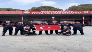 Osmaniyede itfaiyecilerden A Milli Takıma klipli destek