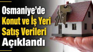 Osmaniye’de Konut ve İş Yeri Satış Verileri Açıklandı