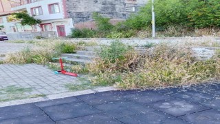 Otluk alana dönen bu park bakım ve temizlik bekliyor