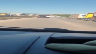 Otobanda kaza kamerada, kıl payıyla kazadan kurtuldu