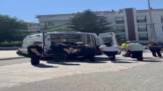 Otomobil ile motosiklet çarpıştı, 1 kişi yaralandı