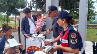 Pazaryerinde jandarmadan öğrencilere unutulmaz gün