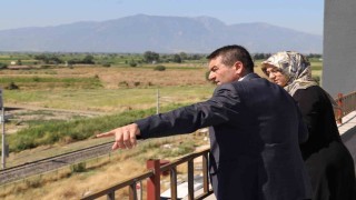 Rektör Kibar Saruhanlı MYO inşaatını yerinde inceledi