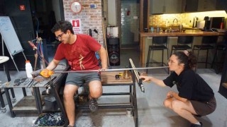 Roma yöntemiyle bin 190 derecelik cam sanatı
