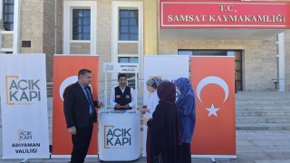 Samsatta, Açık Kapı Şube Müdürlüğü stant açtı