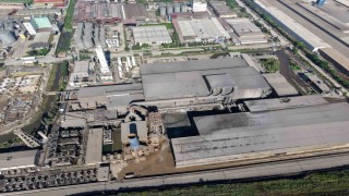 Samsun'da 3 işçinin hayatını kaybettiği fabrika havadan görüntülendi