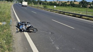 Samsunda Motosiklet kazası: 2 yaralı