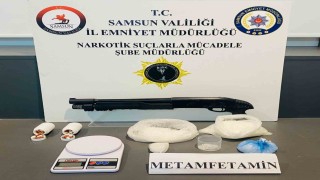 Samsunda zehir tacirlerine gözaltı: 831 gram metamfetamin ele geçirildi