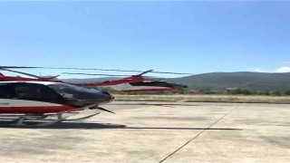 Samsunun ambulans helikopterinden sınırları aşan nakil