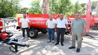Sarıgölde üç mahalleye yangın tankeri desteği
