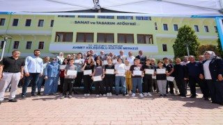 Selçuklu Sanat ve Tasarım Atölyesinde yıl sonu sergisi ile dönem tamamlandı