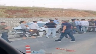 Siirtte düğün konvoyunda korkutan kaza: 2 yaralı