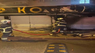 Siirtte market alevlere teslim oldu