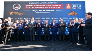 Sungurlu Belediyesi Halk Ekmek Fabrikası törenle açıldı: Günde 10 bin ekmek üretiliyor