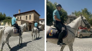 Tarihi Harputta atlı jandarma mesaisi