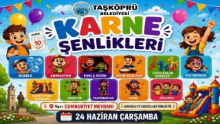 Taşköprü Belediyesinden çocuklara karne şenliği