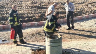 Tavşanlıda vatandaşların dikkati facianın önüne geçti