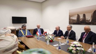 TBMM Başkanı Kurtulmuş, Umman Şura Meclisi Başkanı Al Maawali ile görüştü