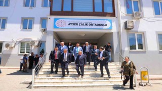 TBMM Komisyonu Ayser Çalık Ortaokulunda incelemelerde bulundu