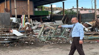 Tosya Belediyesinden Oto Sanayi Bölgesinde çevre temizliği