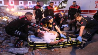 Trabzonda deprem tatbikatı gerçeğini aratmadı